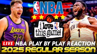 🔴LAKERS vs PELICANS │ 2025 NBA Basketball Game PlayByPlay Reaction amp Scoreboard [upl. by Kimberly]