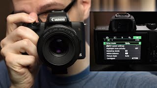 Action Photography Settings with the Canon EOS M50  Camera Settings Talk [upl. by Alecram887]