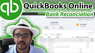 QuickBooks Online Tutorial Reconciling the bank account part 1 of 2 [upl. by Fitz14]