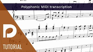 Polyphonic MIDI transcription  Introducing Dorico 4 [upl. by Ahselak]