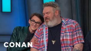 Kristian Nairn Hodor Would Forgive Bran Stark  CONAN on TBS [upl. by Mohandis]