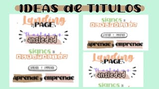 TITULOS BONITOS EN WORD  apuntes digitales [upl. by Cleland740]