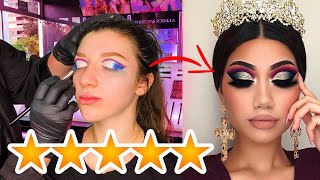 I WENT TO THE BEST REVIEWED MAKEUP ARTIST TO TURN ME INTO AN INSTA BADDIE [upl. by Akehsyt]