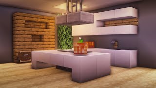 Minecraft How to Build a Modern Working Kitchen [upl. by Eenahs]