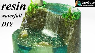 How to Make a Waterfall Realistic Diorama  RESIN ART [upl. by George]