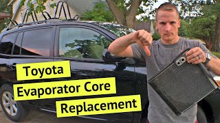 Toyota Highlander Evaporator Core Replacement  HOW TO [upl. by Nidla]