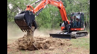 853 LARGEST most POWERFUL Kubota Excavator KX 080 4 [upl. by Mook558]