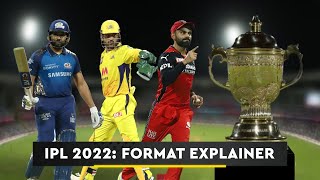 IPL 2022 Explainer 10 Teams 4 Venues MI amp CSK lead 2 groups [upl. by Suravart551]