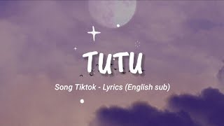 TUTU  ALMA ZARZA COVER TikTok English sub  Aesthetic Lyrics [upl. by Dymoke]