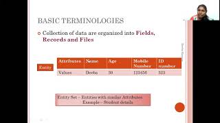 Data structures Tamil  part 1 Basic Terminologies [upl. by Neau]