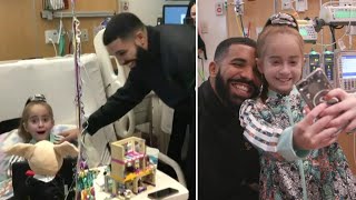 Drake Surprises 11YearOld Girl Awaiting Heart Transplant in Chicago Hospital [upl. by Candi]