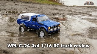 WPL C24 4x4 116 RC truck unboxing review and test [upl. by Berry]