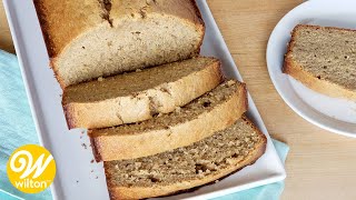 Quick and Easy Homemade Banana Bread Recipe  Wilton [upl. by Anilev]