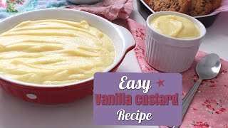 How to make simple Vanilla Custard  Recipe  Daniellas Home Cooking [upl. by Seema385]