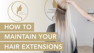 How to Properly Maintain Your Hair Extensions [upl. by Maidy]