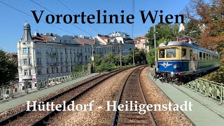 Führerstandsmitfahrt Vorortelinie Wien  Hütteldorf  Heiligenstadt  Cab Ride  404201 [upl. by Reitman]