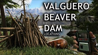 Beaver Dam Locations on Valguero Map Ark Survival Evolved Castoroides [upl. by Weksler]