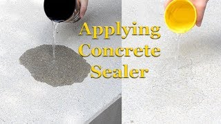 Applying Concrete Sealer  Part 3 – Sealing Concrete [upl. by Danette]