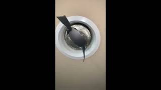 Remove stuck recessed light with tape [upl. by Ereveniug939]