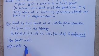 Limit Points In Topology Introduction to topology [upl. by Stauffer]