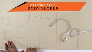 Lesson 2  How to make a simple Kurtidress  drafting pattern on paper body sloper  easy DIY [upl. by Humo]