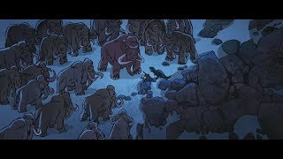 Genndy Tartakovskys Primal  Spear and Fang vs Woolly Mammoth Herd [upl. by Eimmot]