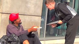 This Waiter Serves Dinners To Homeless People [upl. by Avrenim]