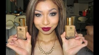 Estee Lauder Double Wear Demo and Review  Cashew [upl. by Nyledaj557]