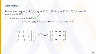 Base dun espace vectoriel [upl. by Johnstone]