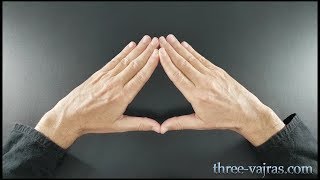 Third Eye Chakra Ajna Mudra Variations Tutorial  Three Vajras [upl. by Bernelle]