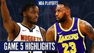 NUGGETS vs LAKERS GAME 5  Full Highlights  2020 NBA Playoffs [upl. by Ecyt166]