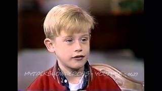 MACAULAY CULKIN  FIRST HOME ALONE INTERVIEW [upl. by Onileva]