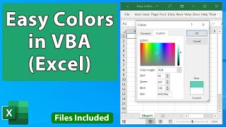 Easy Colors in VBA amp Macros  Excel VBA Quickie 5 [upl. by Magnum]