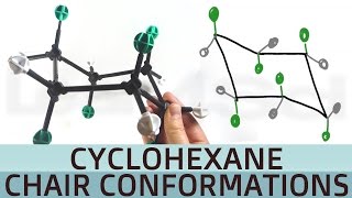 Cyclohexane Chair Conformation and Axial Equatorial Stability [upl. by Noscire806]