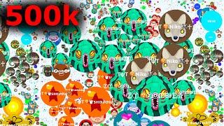 500 k Agario Lobby Agario Hacked Gameplay [upl. by Nylqcaj]