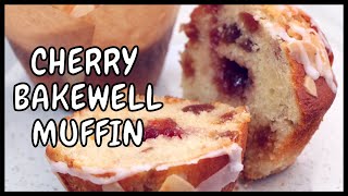 Cherry Bakewell Muffin Easy Recipe [upl. by Brock]