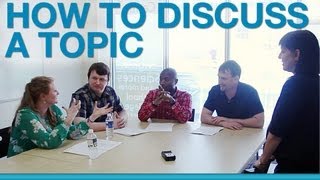 How to discuss a topic in a group [upl. by O'Mahony]