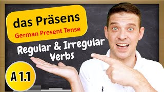 German Tenses  The German Present Tense Explained  A1 Beginner [upl. by Arrais]