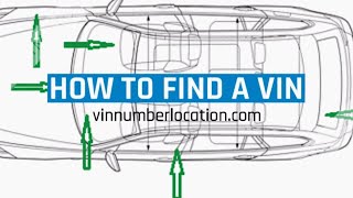 How To Find A VIN Number Location Locate the car vin chassis or frame identity number on and car [upl. by Diaz]