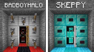 Skeppy Vs BadBoyHalo ESCAPE ROOM Build Battle  Minecraft [upl. by Dannie]