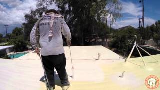 Lyons Roofing Polyurethane Foam Roof installation [upl. by Ri418]