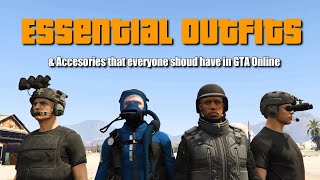 GTA V Online Essential outfits amp Accessories that everyone should have [upl. by Iorgos]