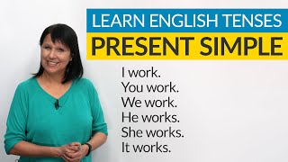 Learn English Tenses PRESENT SIMPLE [upl. by Lertnek904]