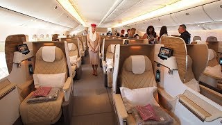 Boeing 777200LR Business Class Tour  Emirates Airline [upl. by Puglia]