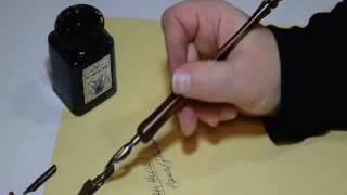 How to use a dip pen [upl. by Hurst]