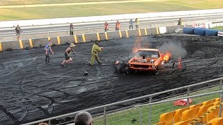 TON222 Holden 1Tonner Methanol Fire Disaster from ABC Sydney Dragway [upl. by Thera245]