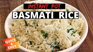 How To Make Basmati Rice In The Instant Pot [upl. by Venable856]