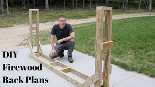 How To Build A Firewood Rack  The Best Way [upl. by Nuahs]