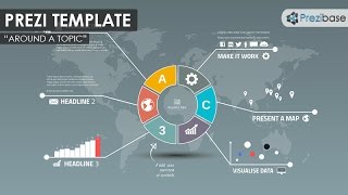 Around a topic  Prezi Template [upl. by Nerrat616]