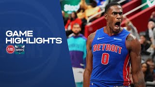 GAME HIGHLIGHTS Detroit Pistons vs Charlotte Hornets [upl. by Ethbun822]